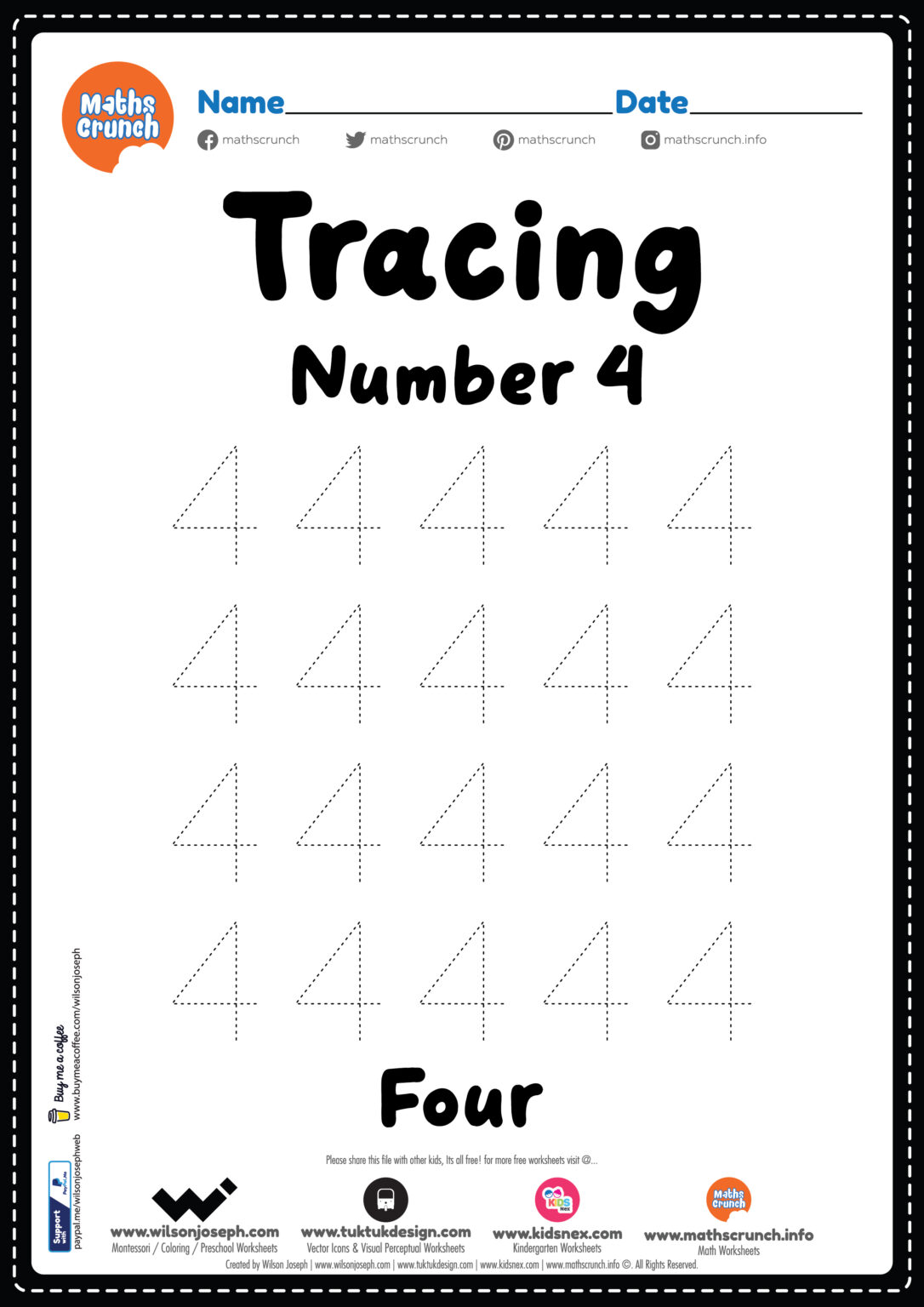 tracing-number-4-kindergarten-worksheet-free-printable-pdf